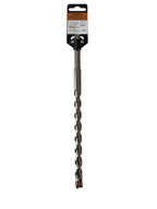 A Lerin 12-inch twist drill bit with a black and orange retail header card, resting on a light-colored surface.
