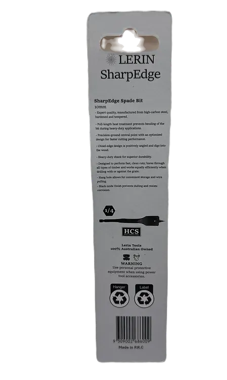 10mm SharpEdge Spade Bit - LTSB-10