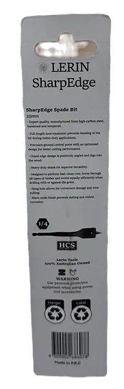 25mm SharpEdge Spade Bit - LTSB-25