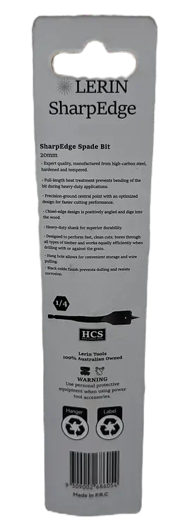 20mm SharpEdge Spade Bit - LTSB-20