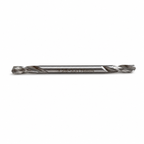 Metal drill bit on a white background