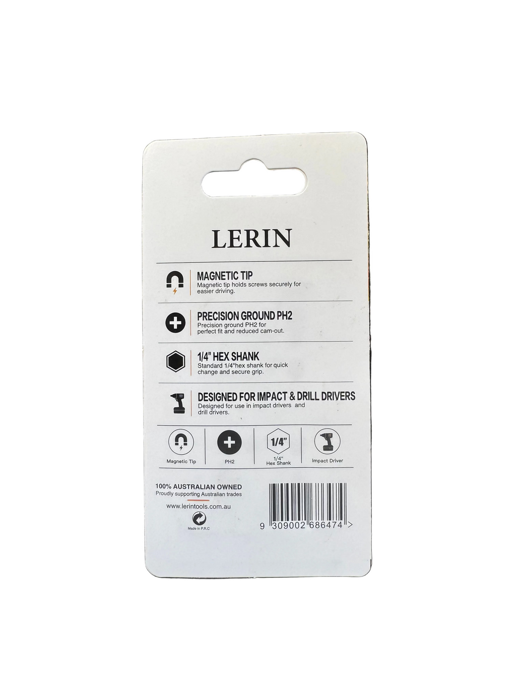 PH2 Double End Phillips Bits 65mm 5 Pack – Lerin