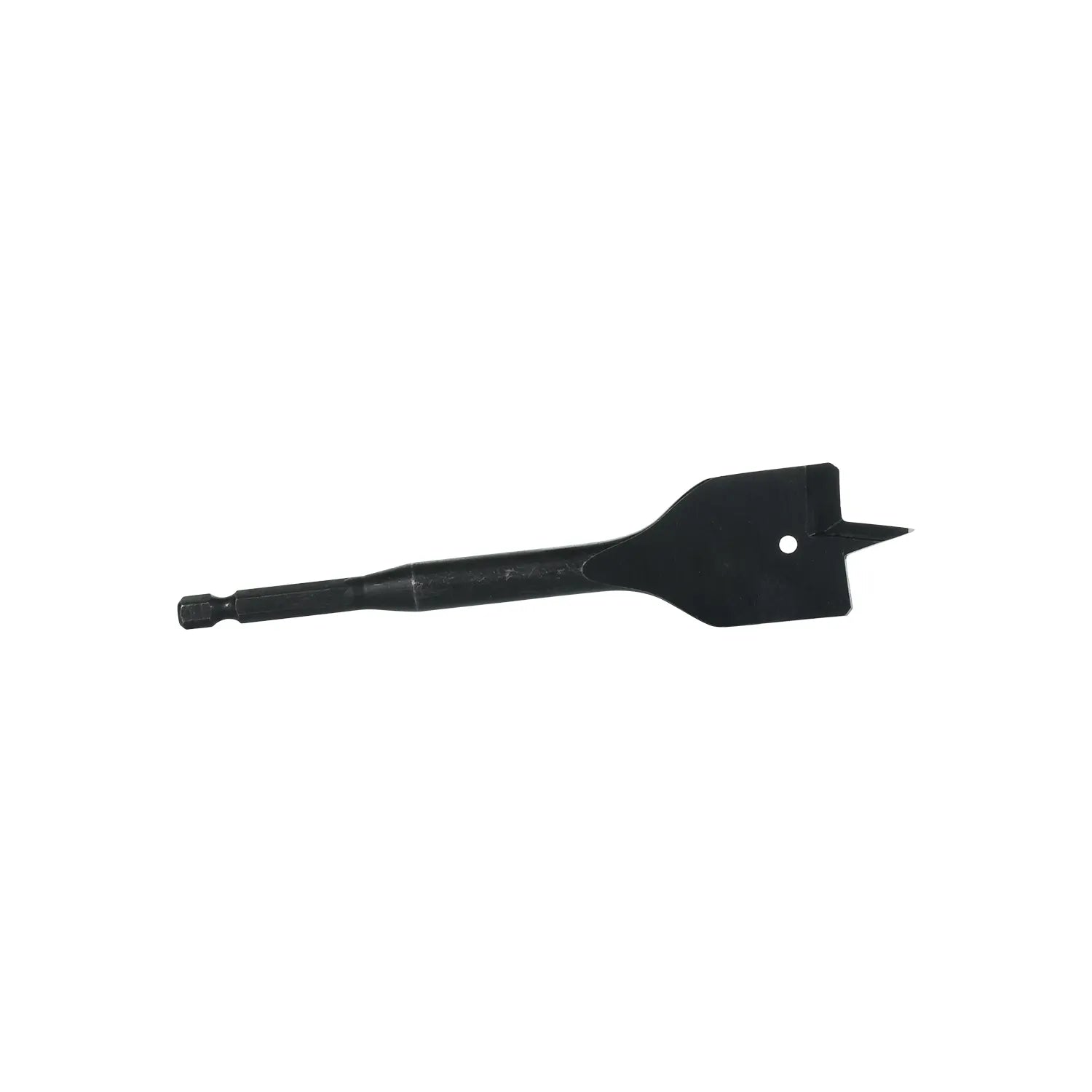 32mm SharpEdge spade bit drilling a clean hole through timber

