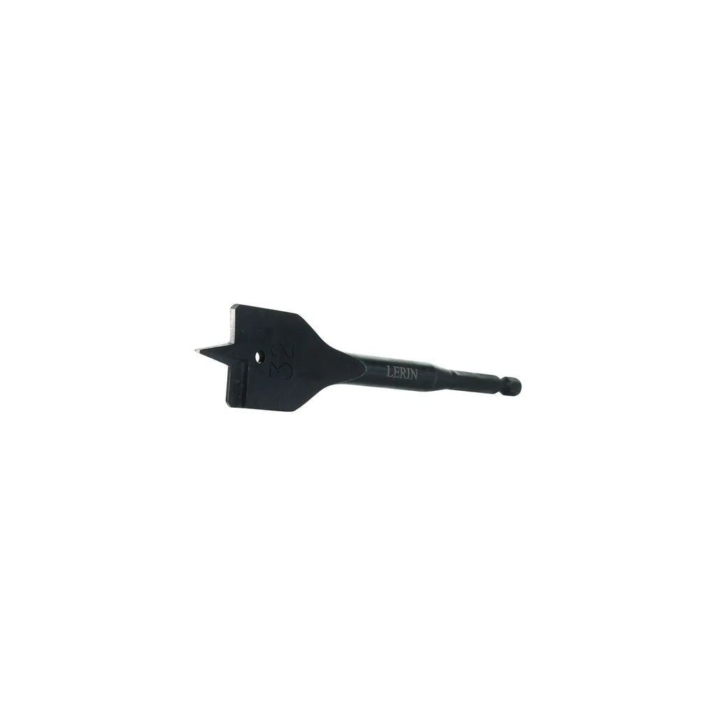Side view of Lerin Tools 32mm SharpEdge spade bit showing cutting profile