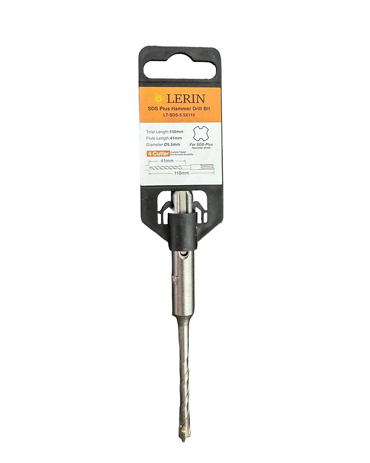 Lerin 5.5mm SDS Plus masonry drill bit 110mm LT-SDS-5.5X110 for brick and concrete