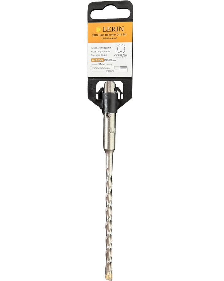 Lerin 6mm SDS Plus masonry drill bit 160mm LT-SDS-6X160 for brick and concrete