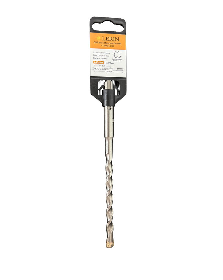 Lerin 8mm SDS Plus masonry drill bit 160mm LT-SDS-8X160 for concrete and brick

