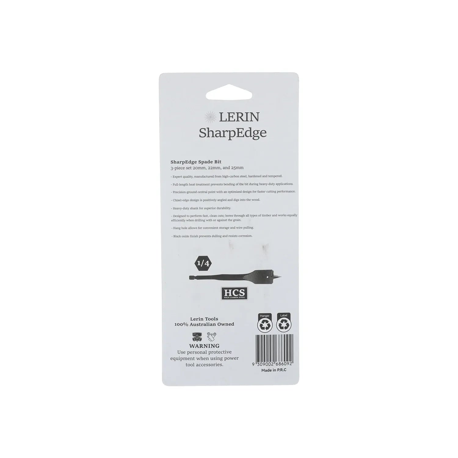 LERIN SharpEdge packaging with product illustration on a white background