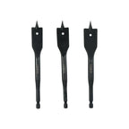 Three black drill bits with 'Lerin' branding on a white background