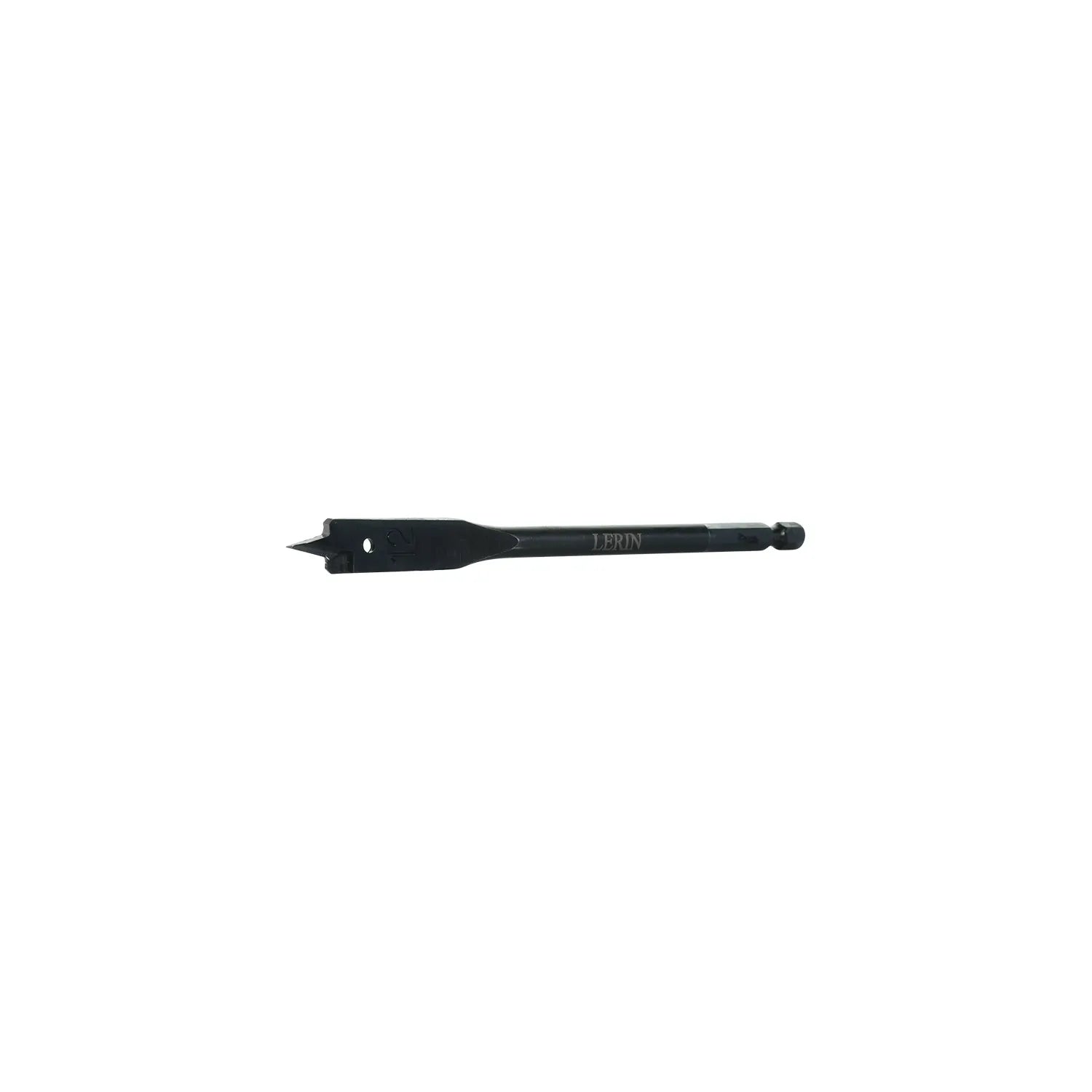 Close up of SharpEdge cutting tip on 12mm spade bit for clean holes
