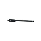 Close up of SharpEdge cutting tip on 14mm spade bit for clean holes