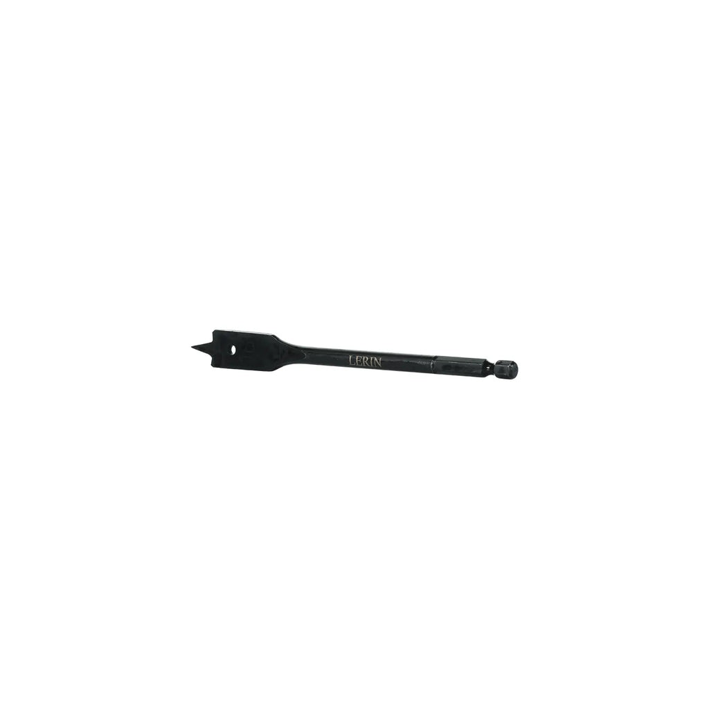 Clean 16mm hole in timber made with Lerin Tools SharpEdge spade bit