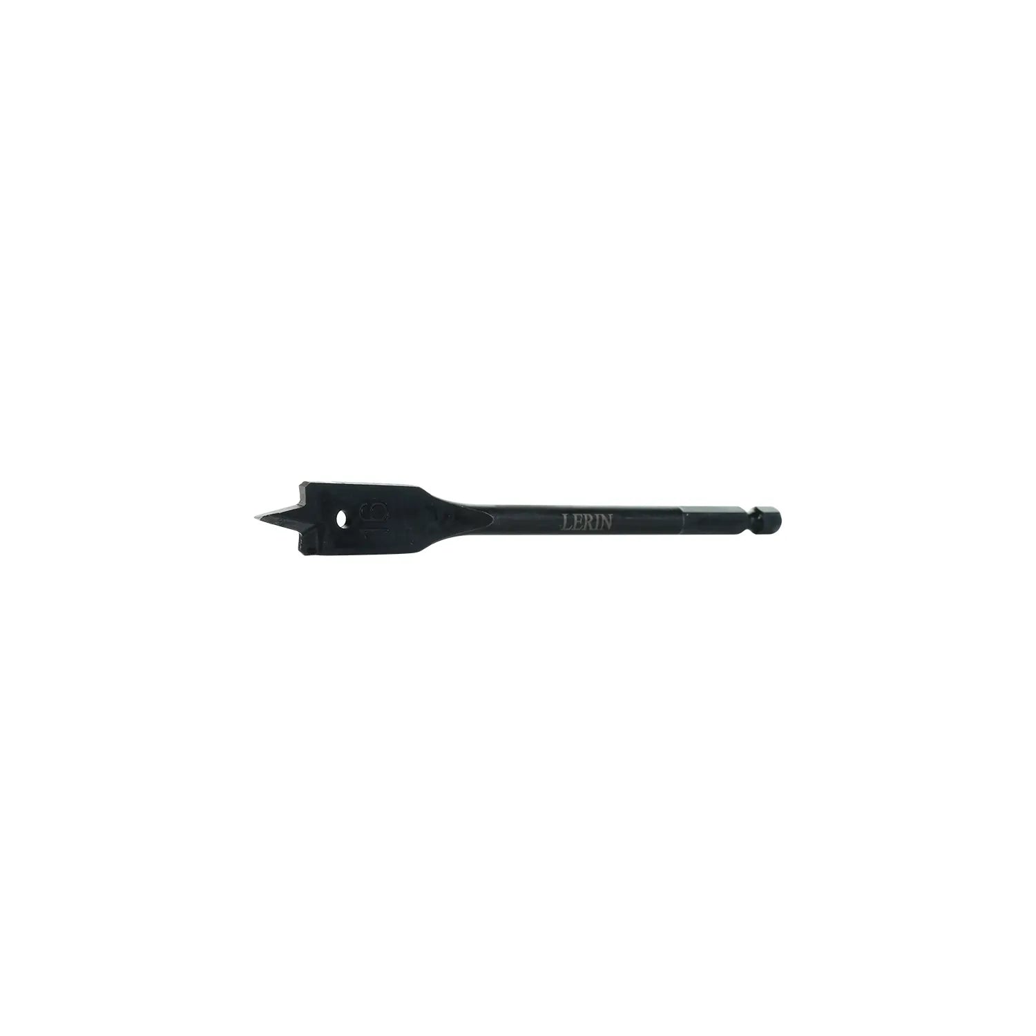Lerin Tools 16mm SharpEdge spade bit on workbench with trade tools