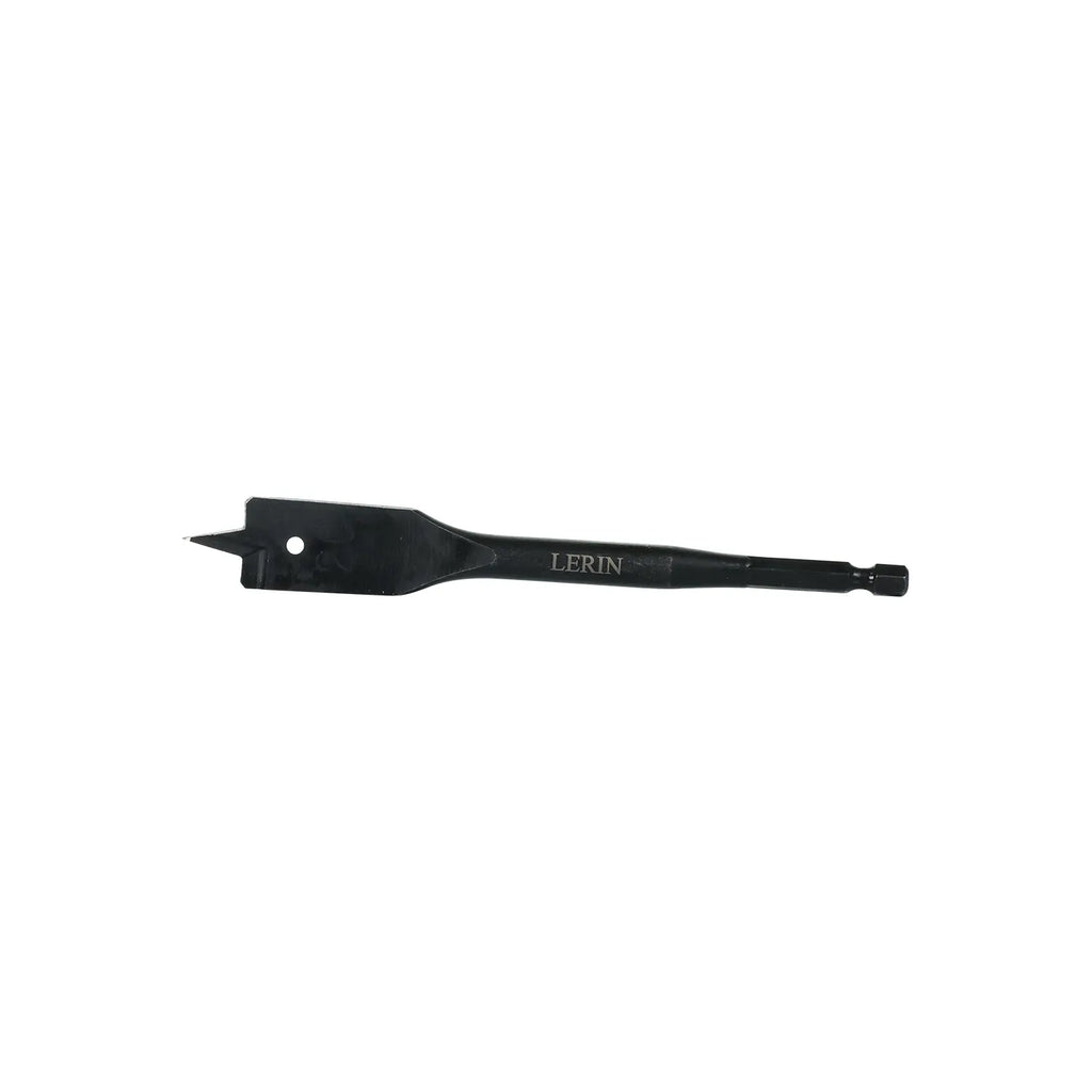 Lerin Tools 20mm SharpEdge spade bit on workbench with trade tools