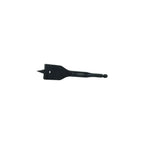 Close up of SharpEdge cutting tip on 25mm spade bit for clean holes